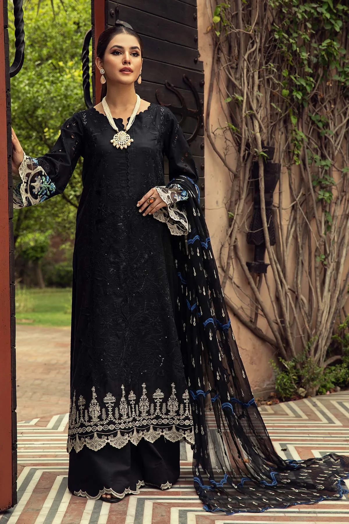 3-Pc Embroidered Unstitched Signature Eid Collection ED-02