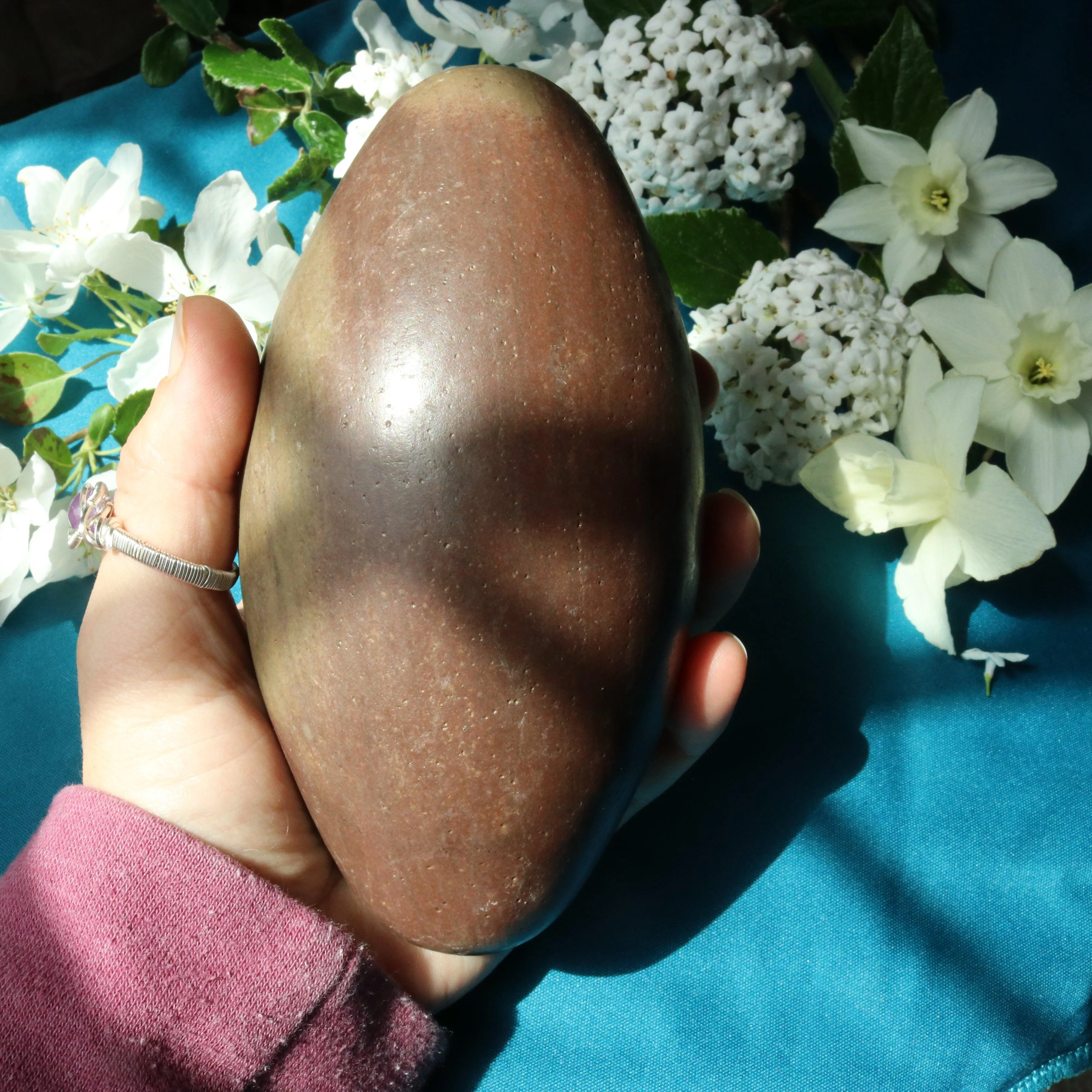 6 inch Shiva Lingham Stone ~ Powerful Root Chakra Grounding Energy