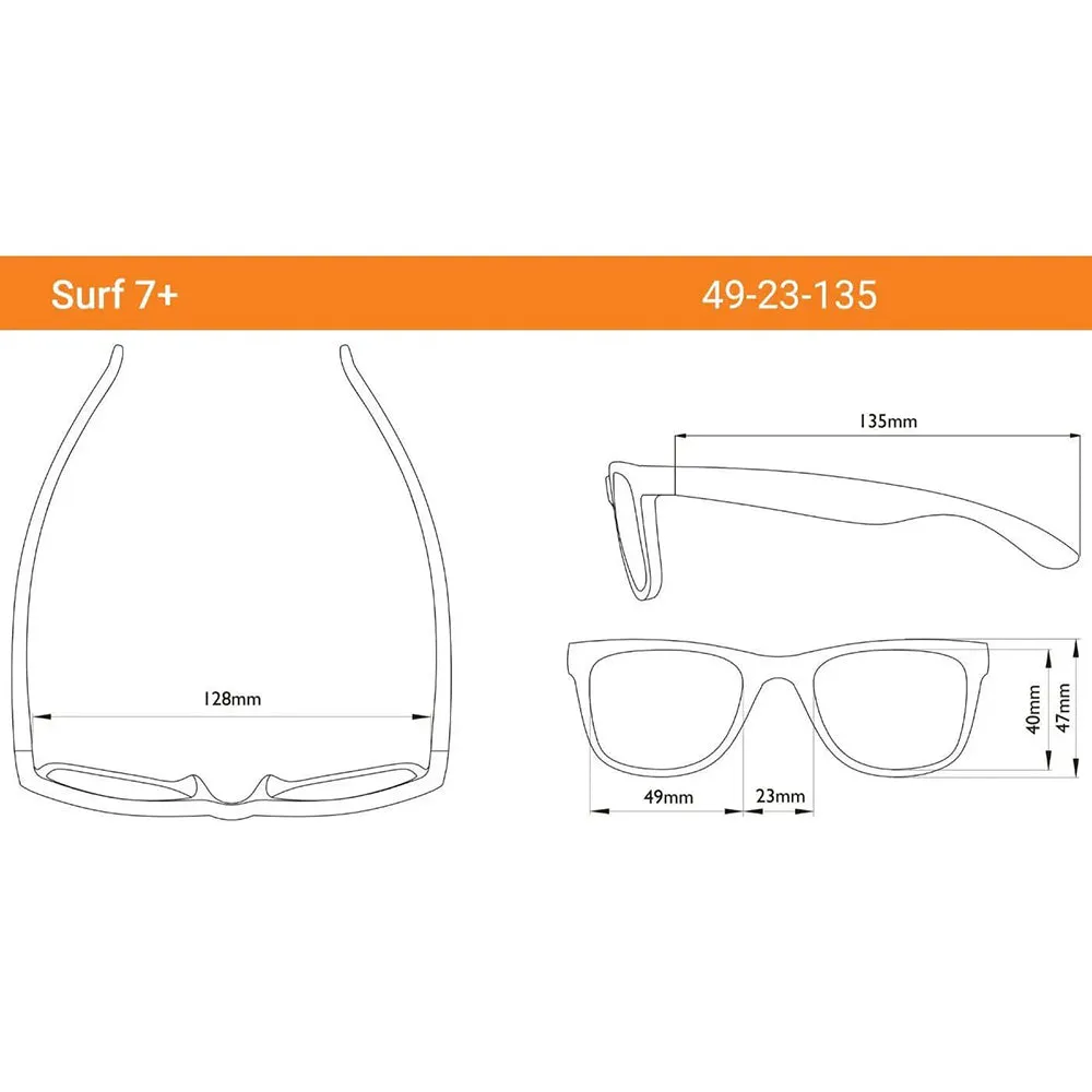 7SURWHT LENTES PARA NIO SURF WHITE ICONIC MARCA REAL SHADES T. 7+