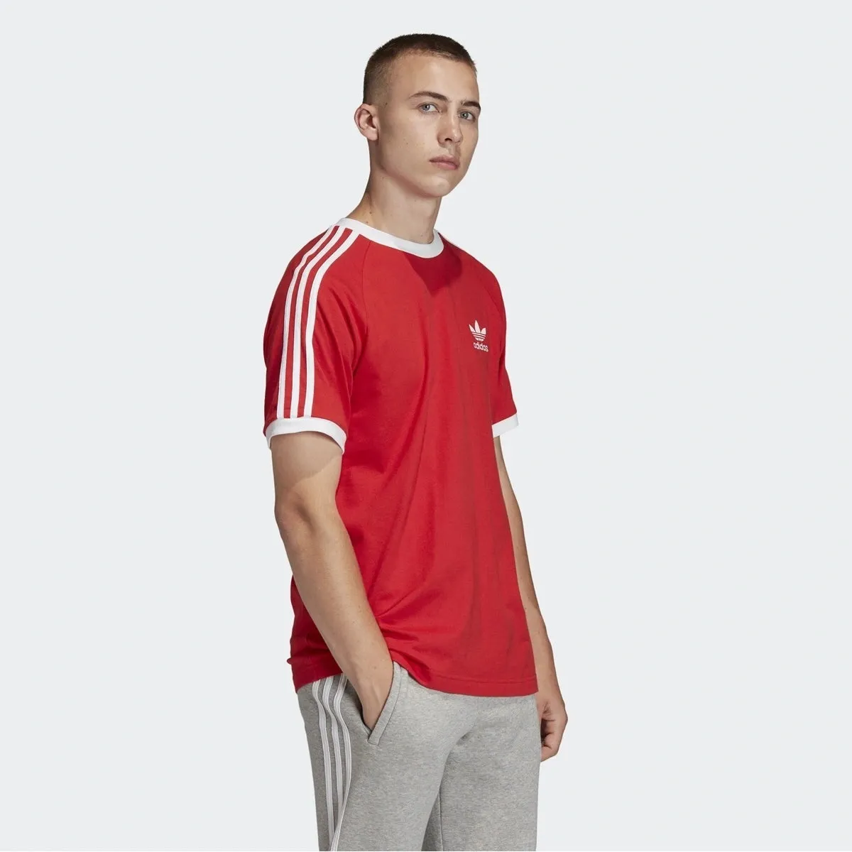 Adidas Men's 3 Stripe Trefoil T-Shirt FM3770