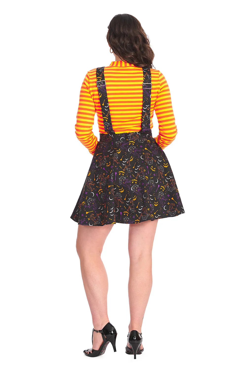 ALL HALLOWS CAT  PINAFORE DRESS