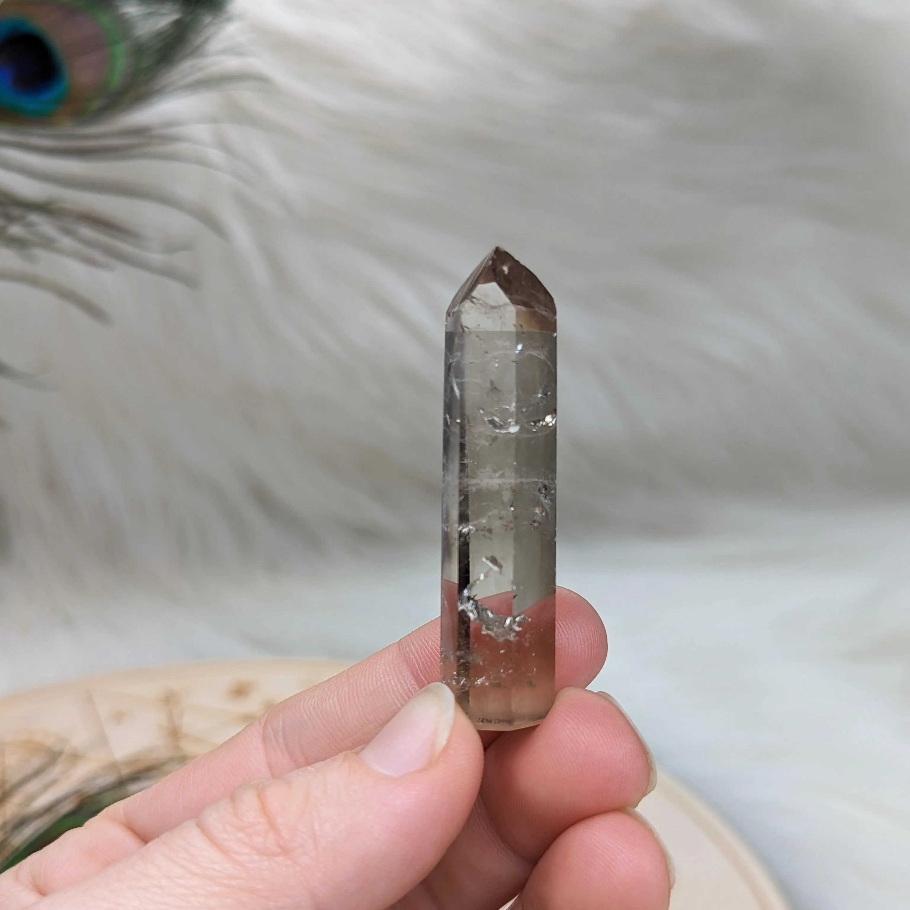 Amazingly Clear Smoky Quartz Mini Polished Point ~ Protective and Grounding Display Point ~