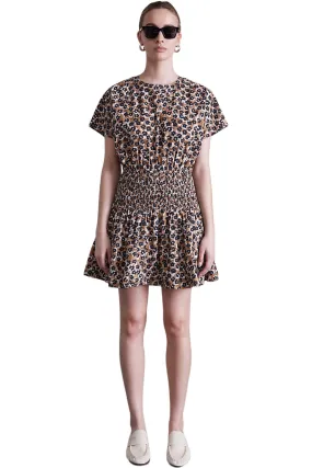 Apiece Apart Mana Mini Dress in Leopard Bouquet