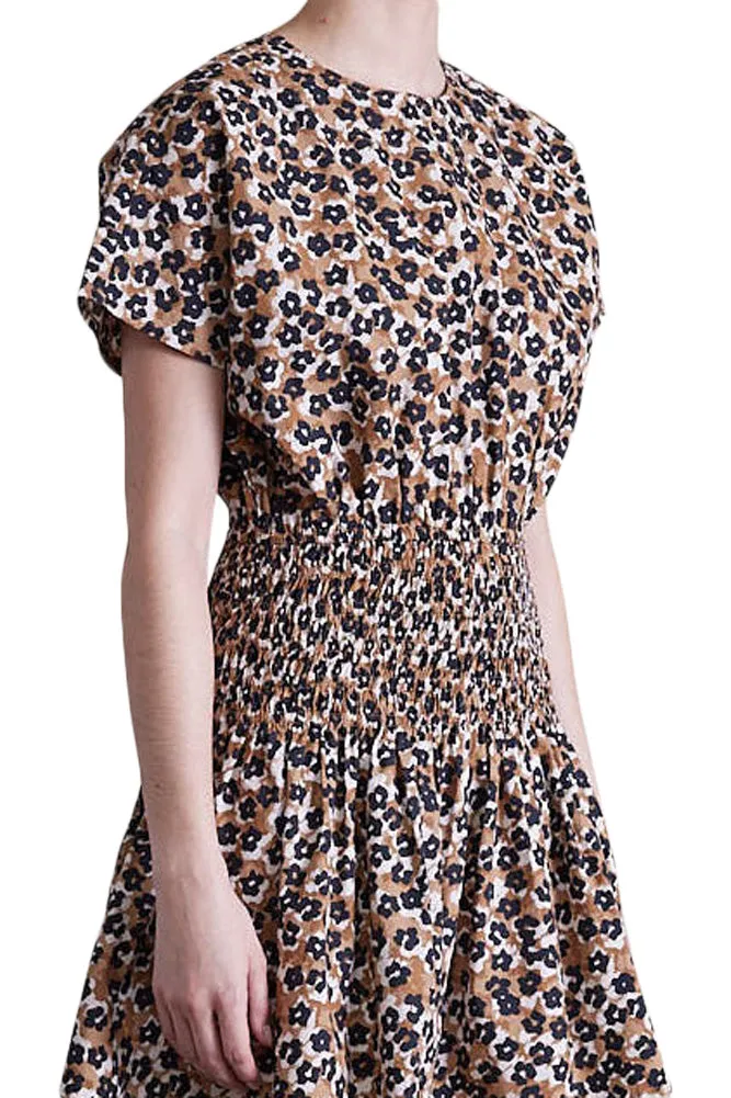 Apiece Apart Mana Mini Dress in Leopard Bouquet