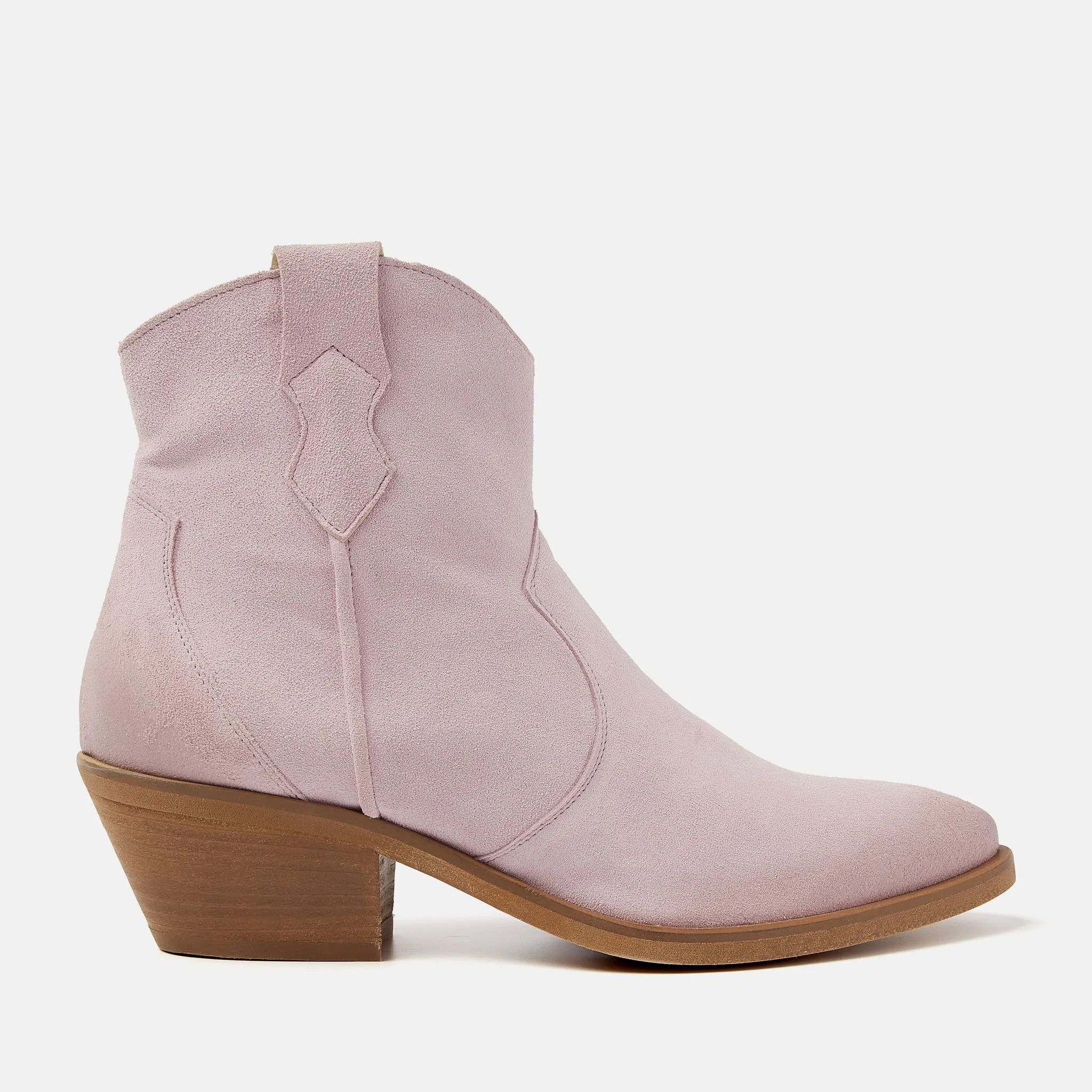 Arianna Suede Dames Enkellaarsjes Rosa