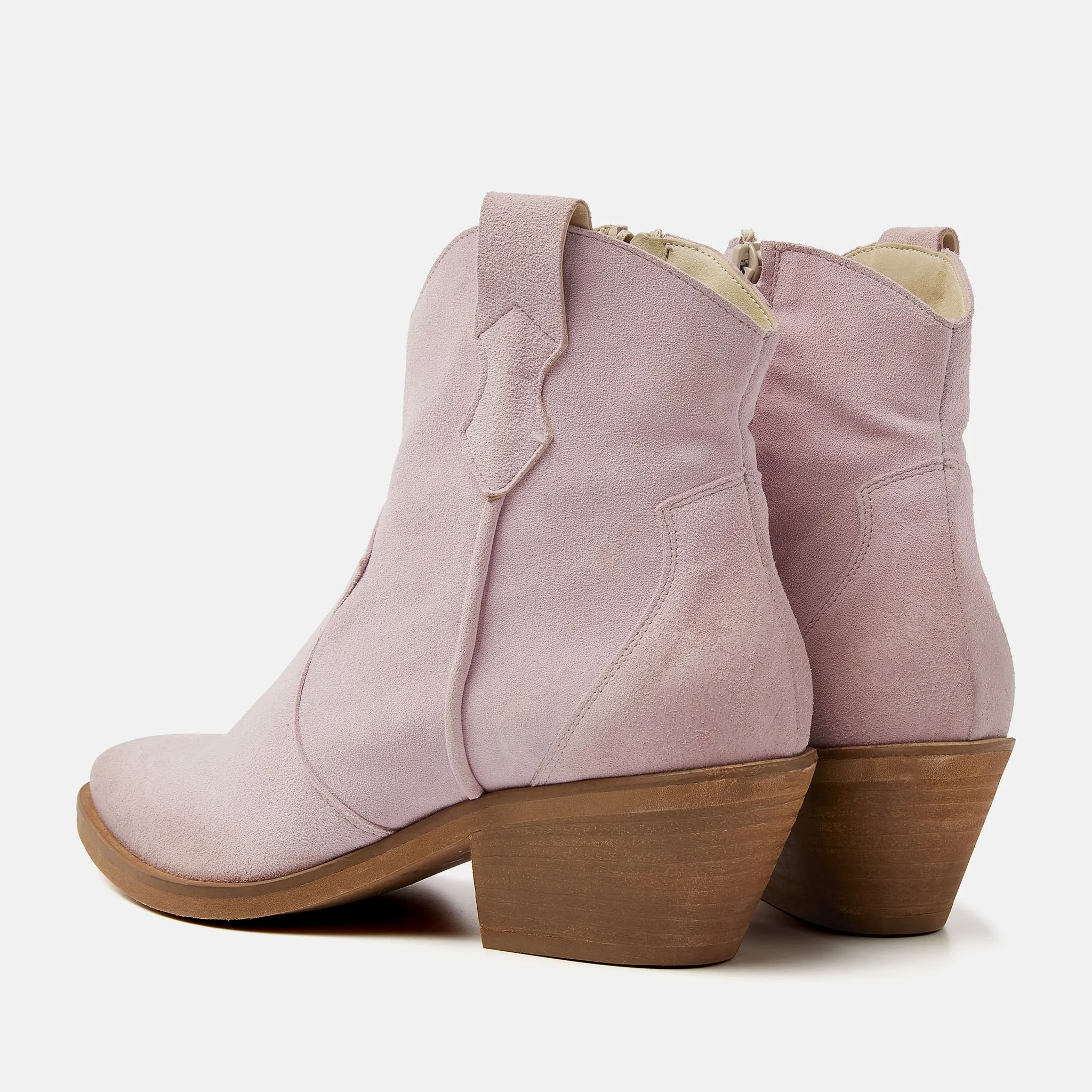 Arianna Suede Dames Enkellaarsjes Rosa