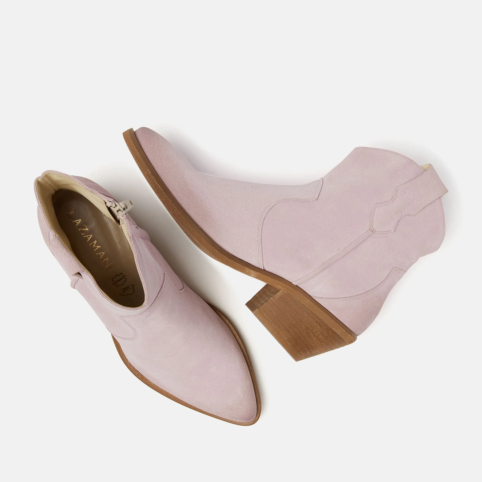 Arianna Suede Dames Enkellaarsjes Rosa