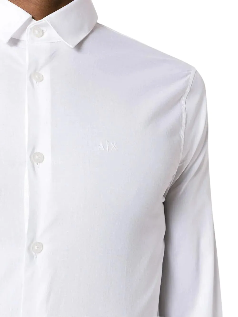 Armani Exchange Camicia Uomo 8nzc31 Zn28z Bianco