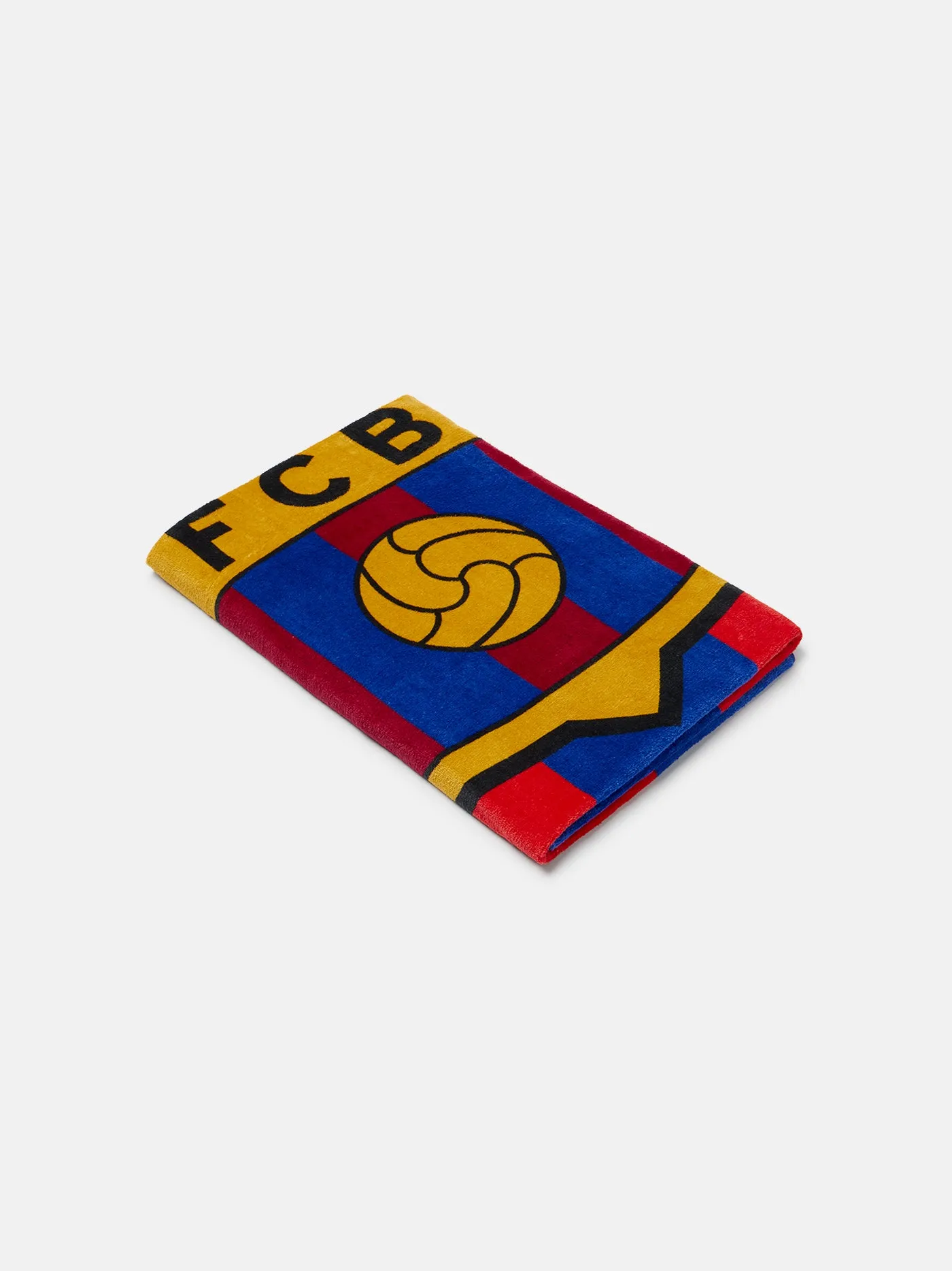 Beach towel blaugrana with shield