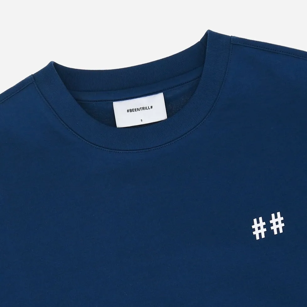 Been Trill Tape Logo Tee Navy