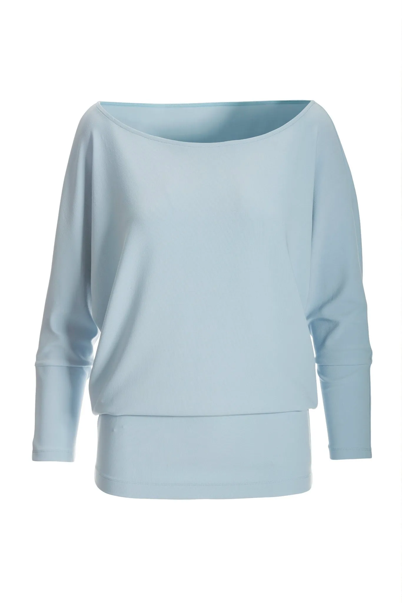 Beyond Travel Slouchy Top Powder Blue