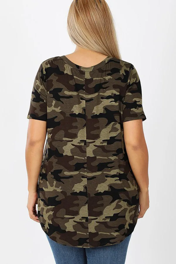 BK Brand Army V-Neck Tee Plus