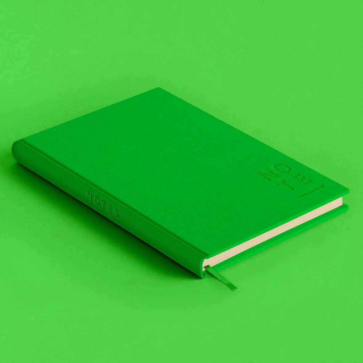 Blank Canvas Green A5 Lined Notebook - P19A/B