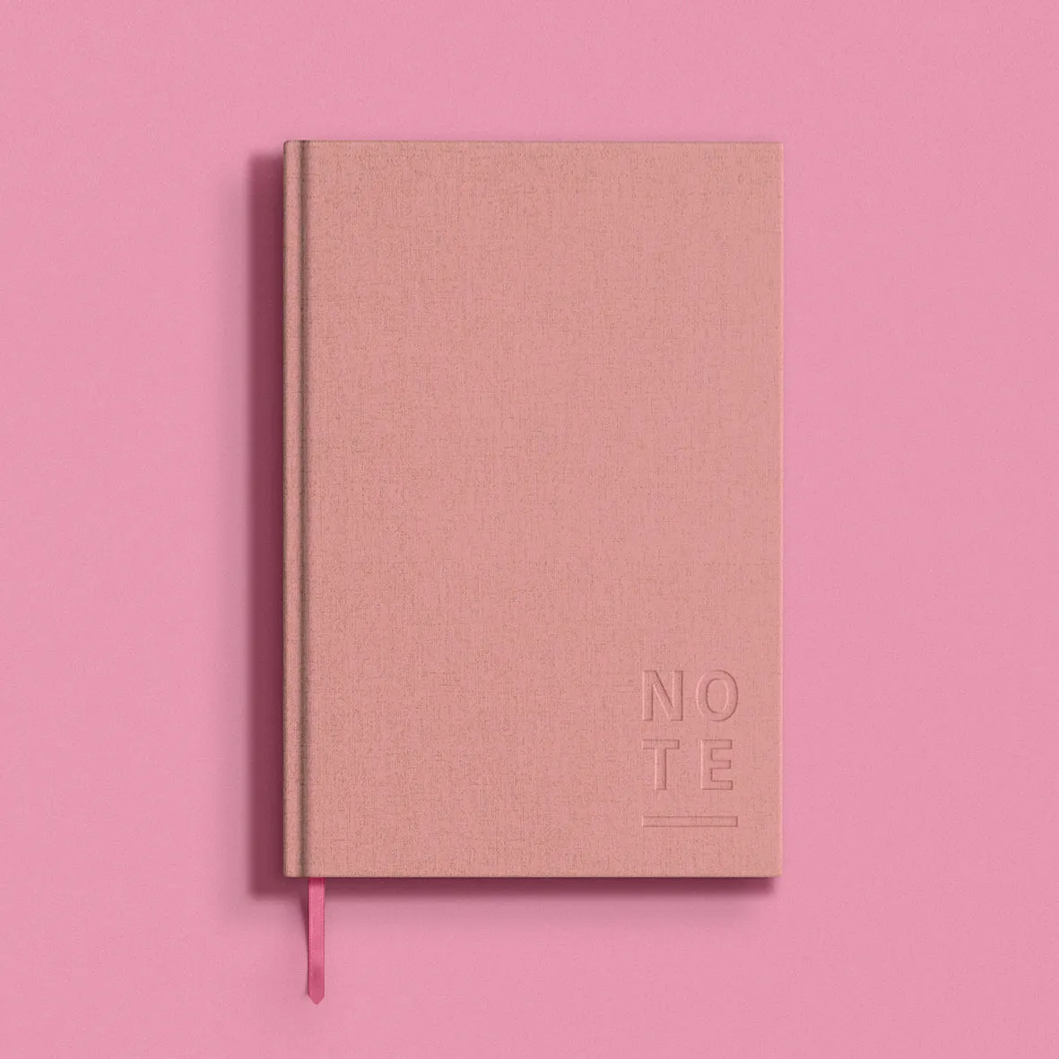 Blank Canvas Pink A5 Lined Notebook - P19G/H