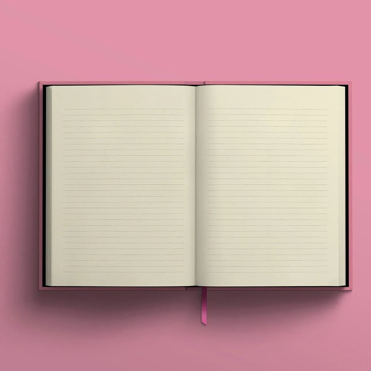 Blank Canvas Pink A5 Lined Notebook - P19G/H