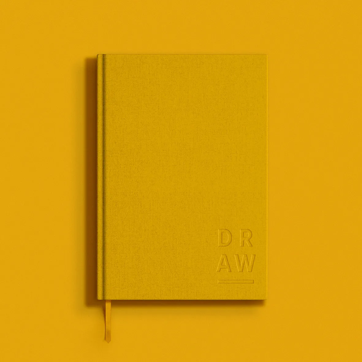 Blank Canvas Yellow A5 Plain Sketchbook - P22B