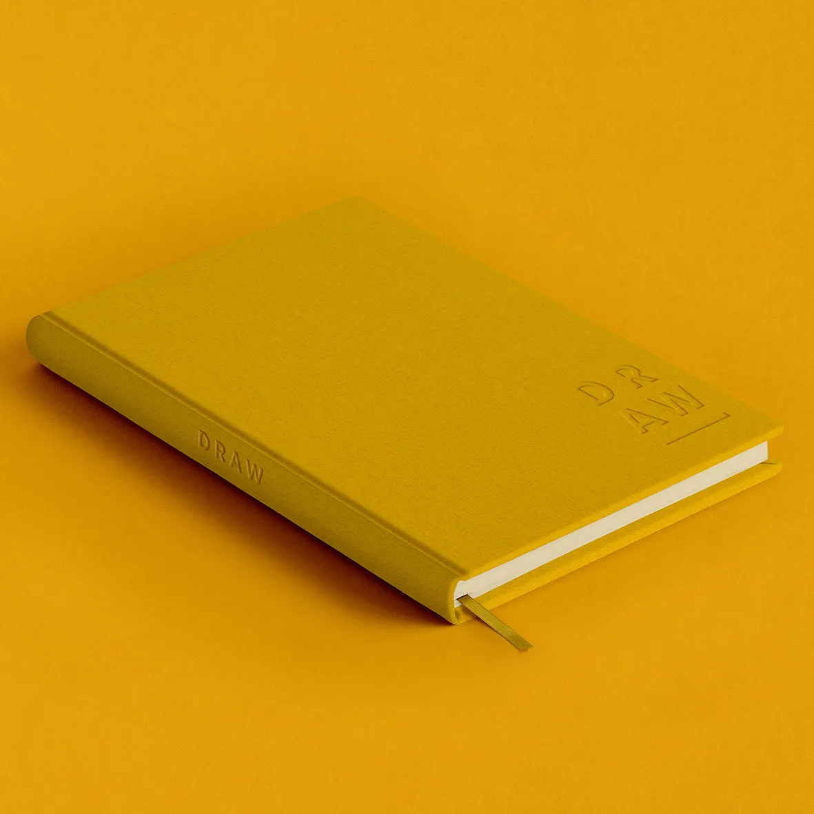 Blank Canvas Yellow A5 Plain Sketchbook - P22B