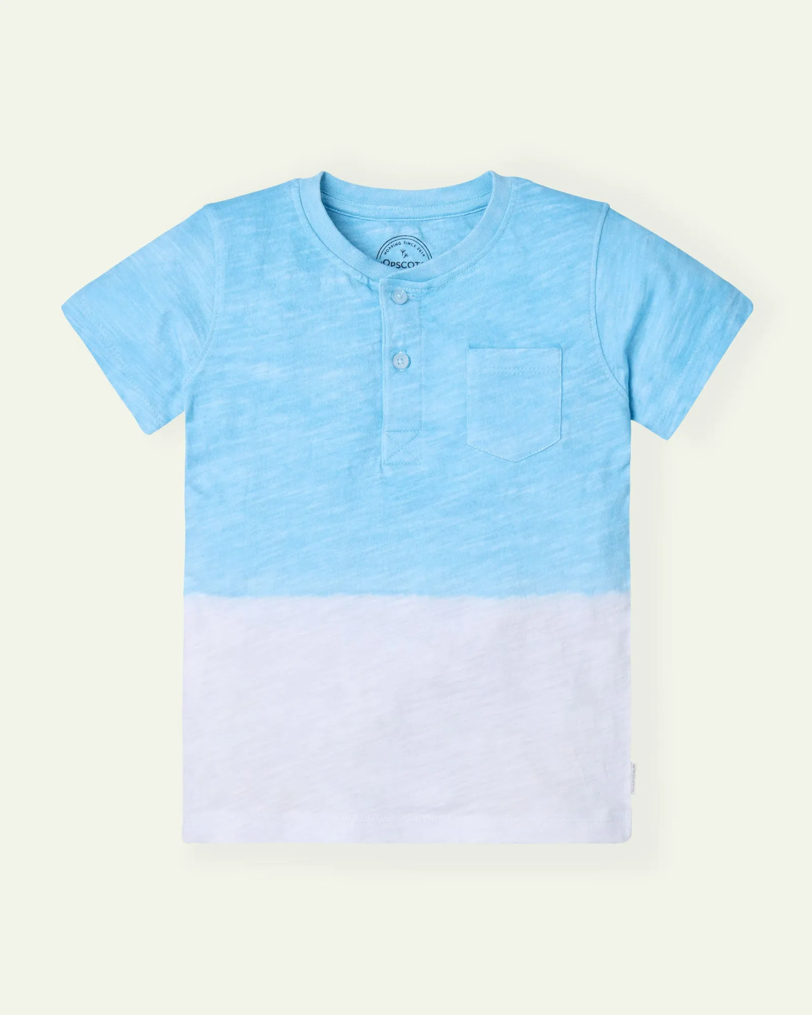 Blue Dip Dye Henley