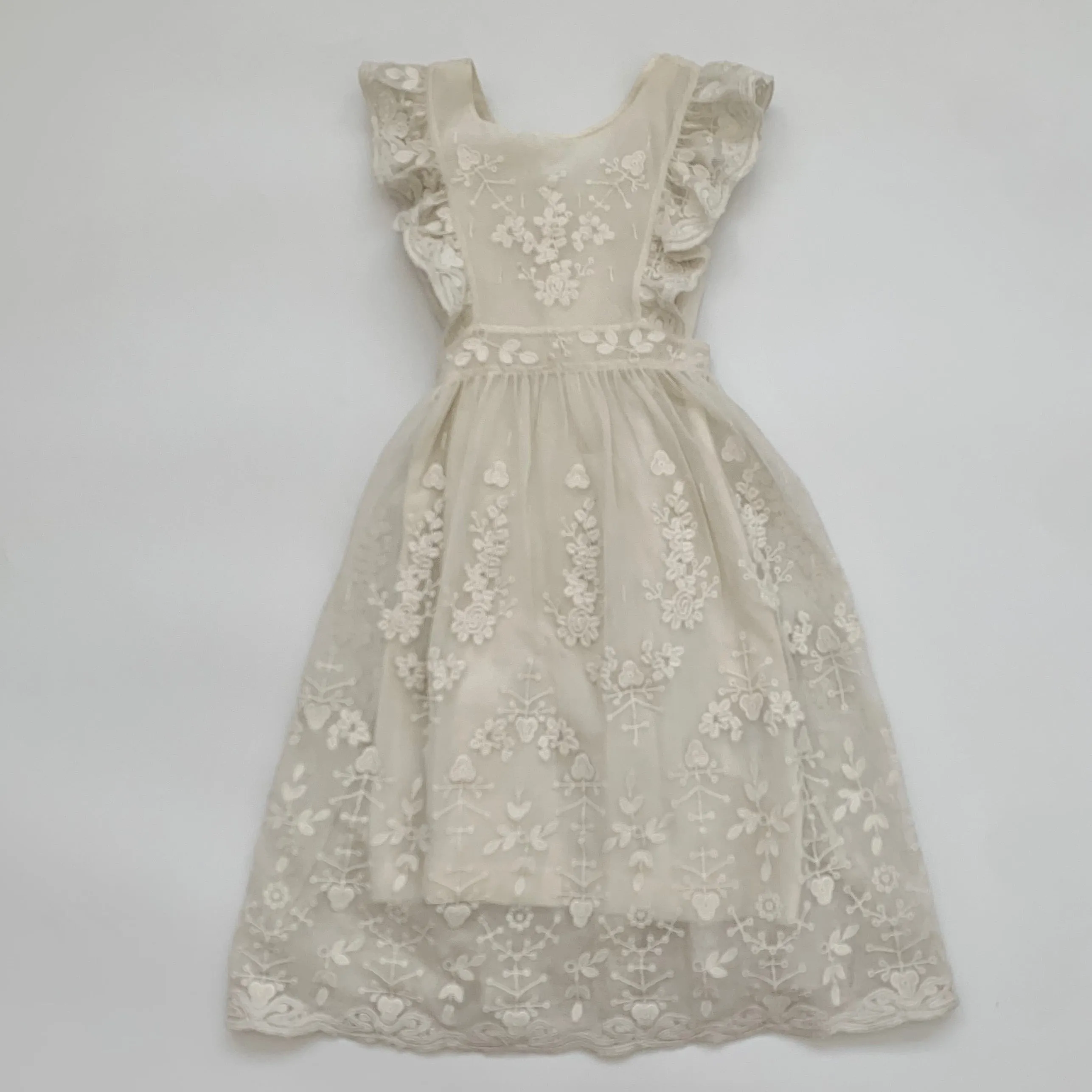 Bonpoint Cream Tulle Ceremony Dress: 3 Years