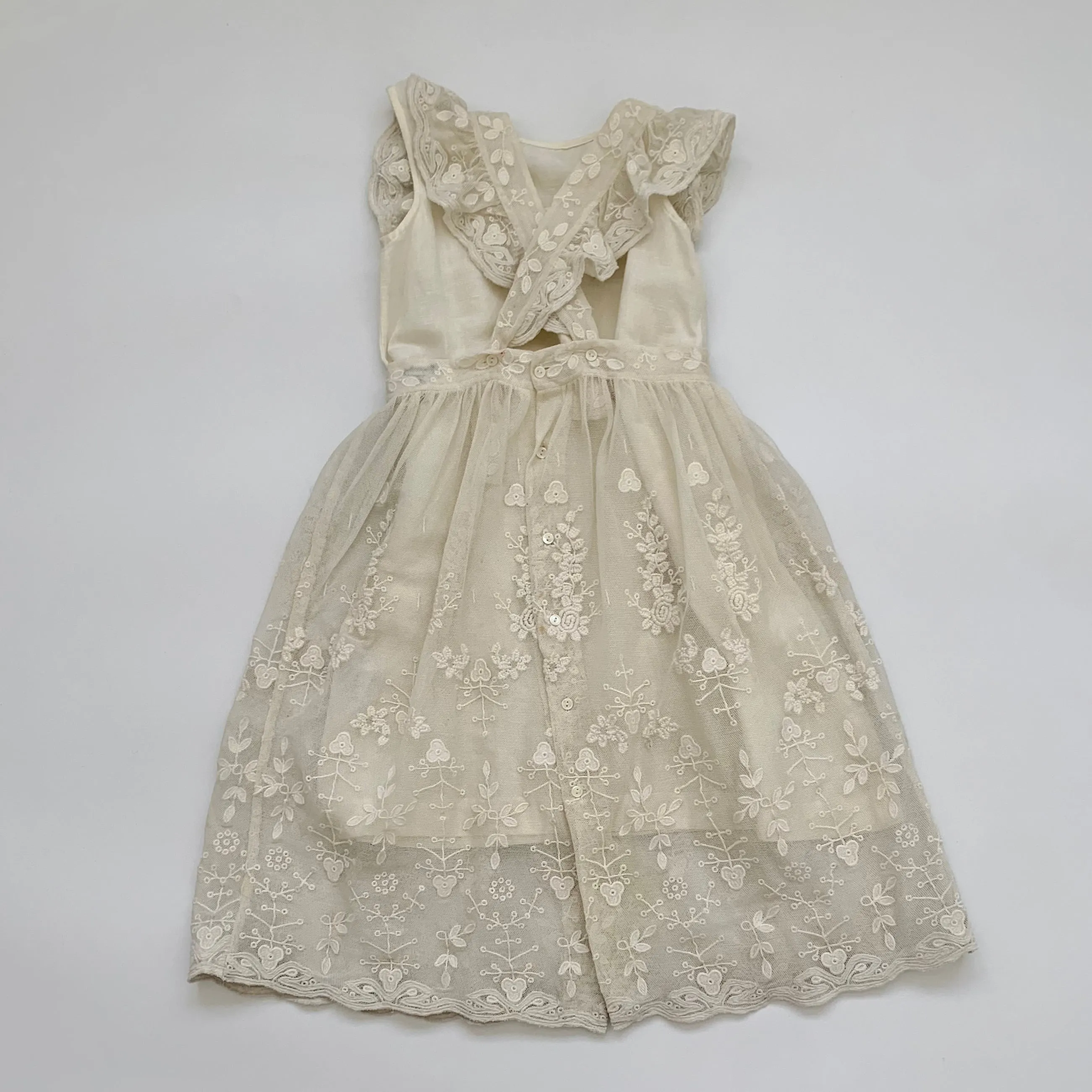 Bonpoint Cream Tulle Ceremony Dress: 3 Years