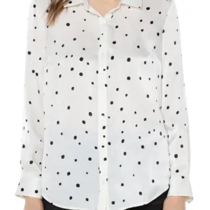 Button Front Woven Blouse