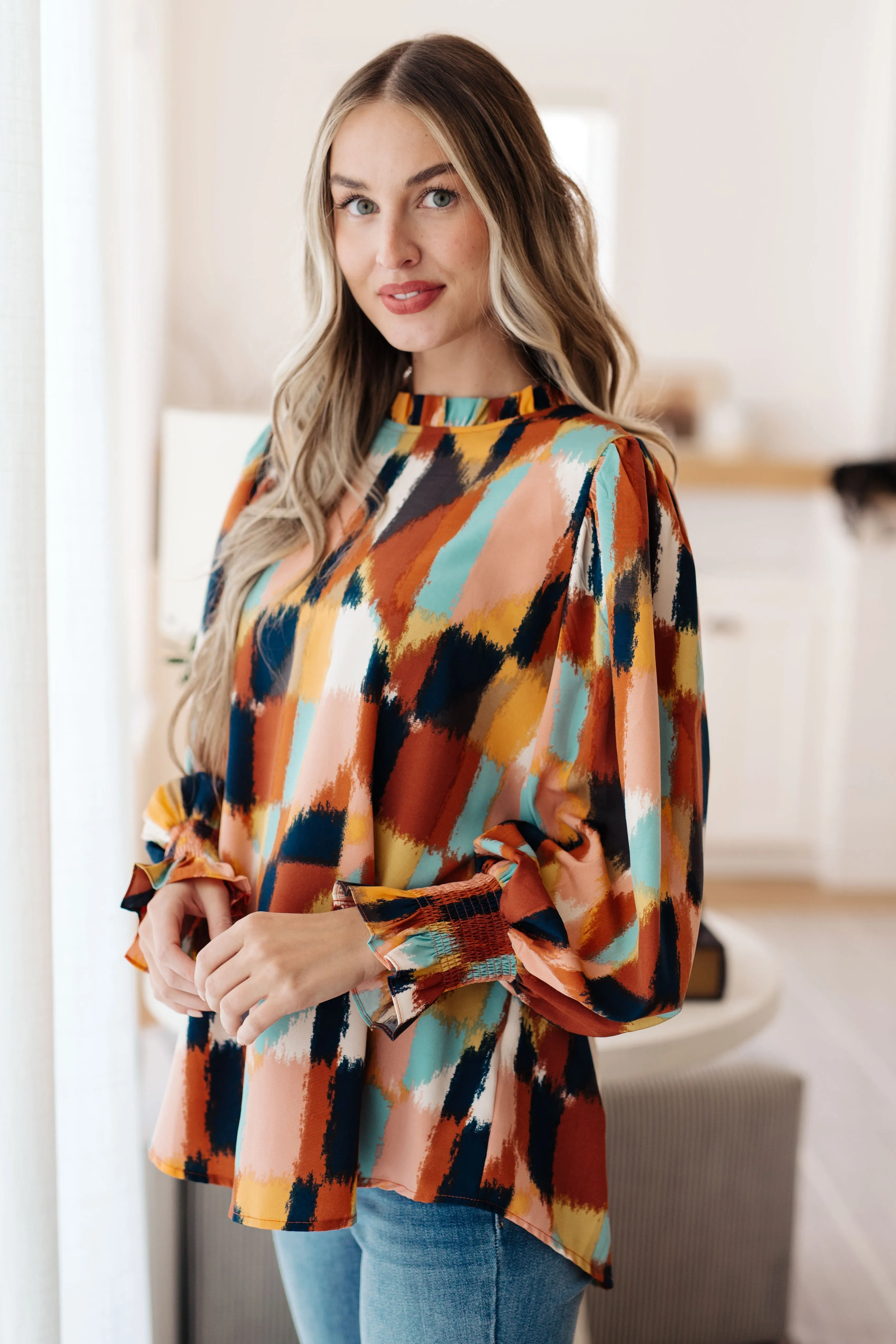 Cami Mod Print Blouse