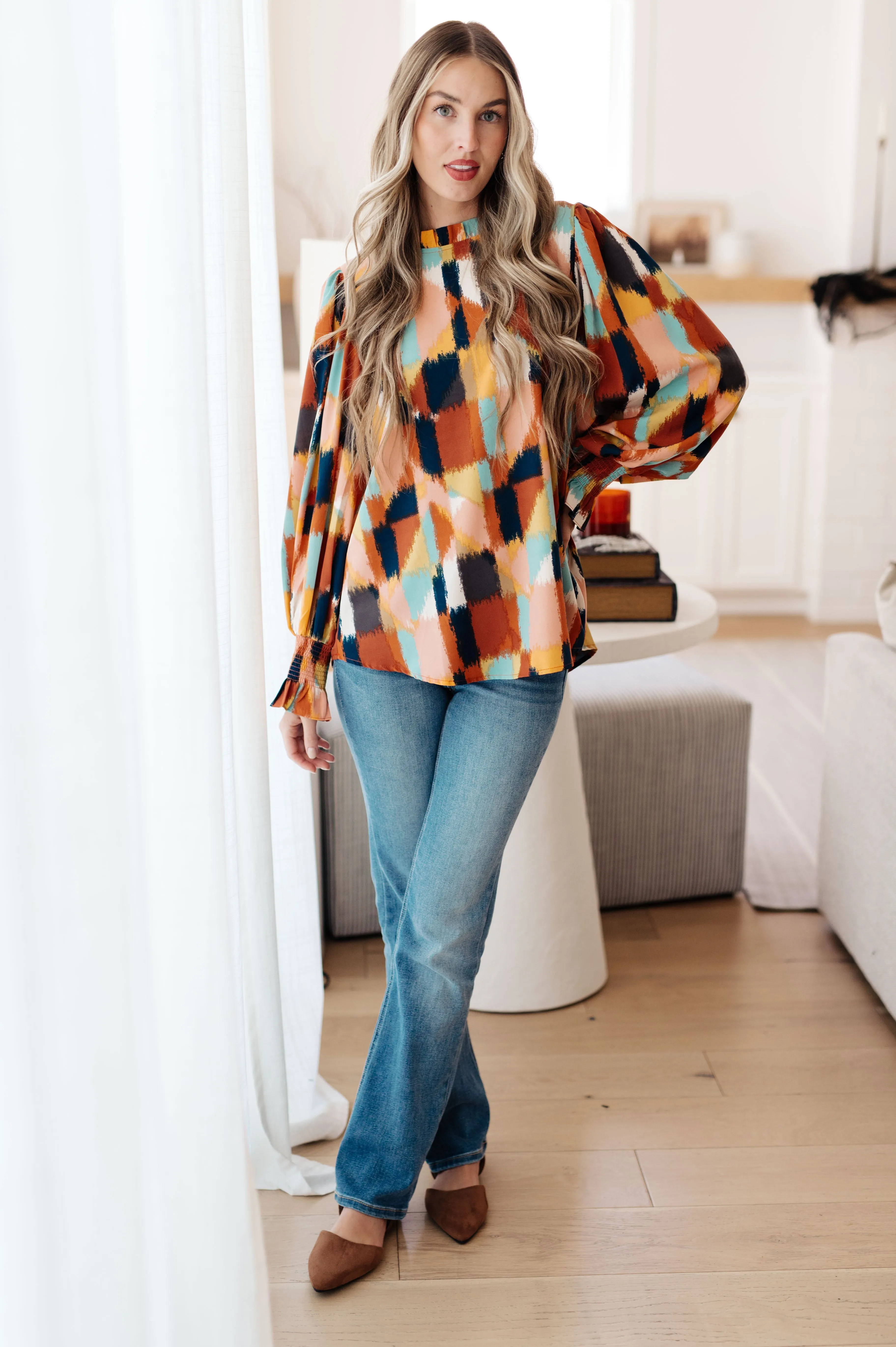 Cami Mod Print Blouse