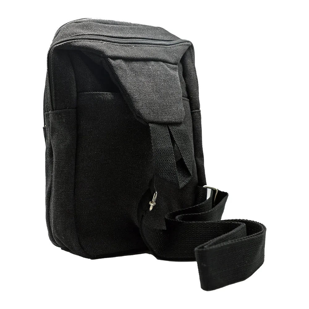 Canvas 5 Zip Sling Bag