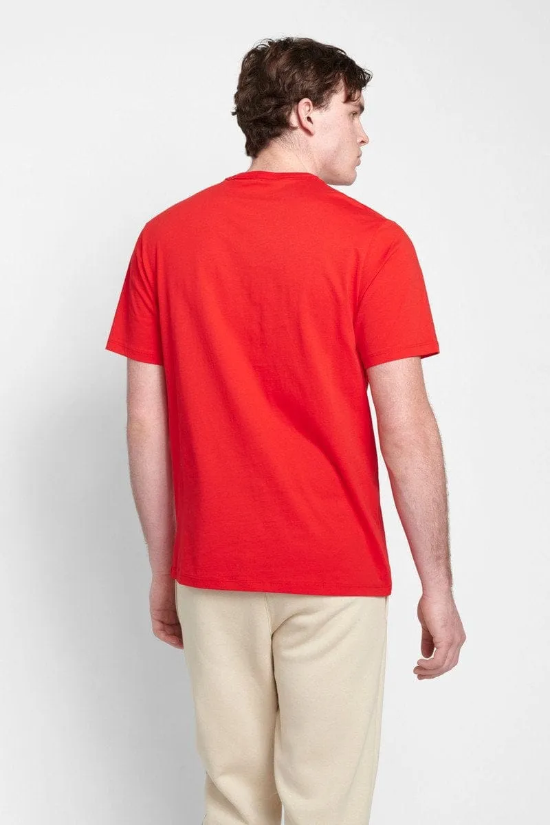 CHAMPION  MEN'S SCRIPT SHORT SLEEVE RED TEE