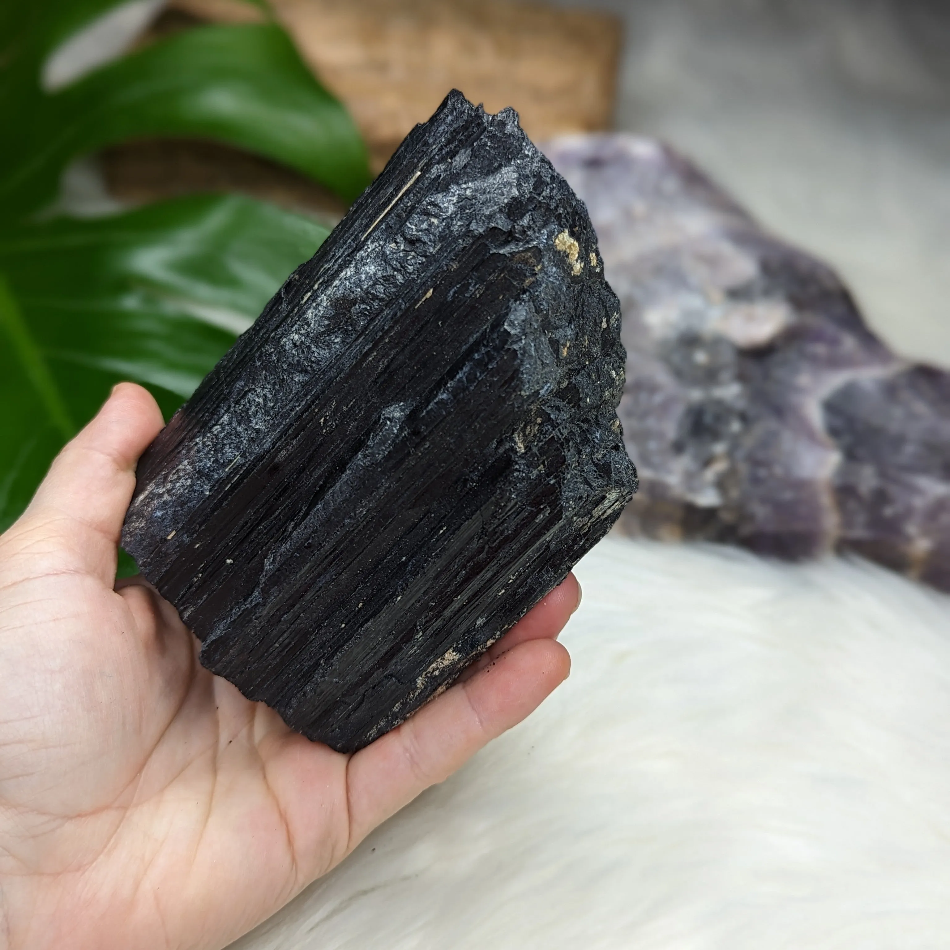 Chunky Black Tourmaline Natural Specimen ~ Large