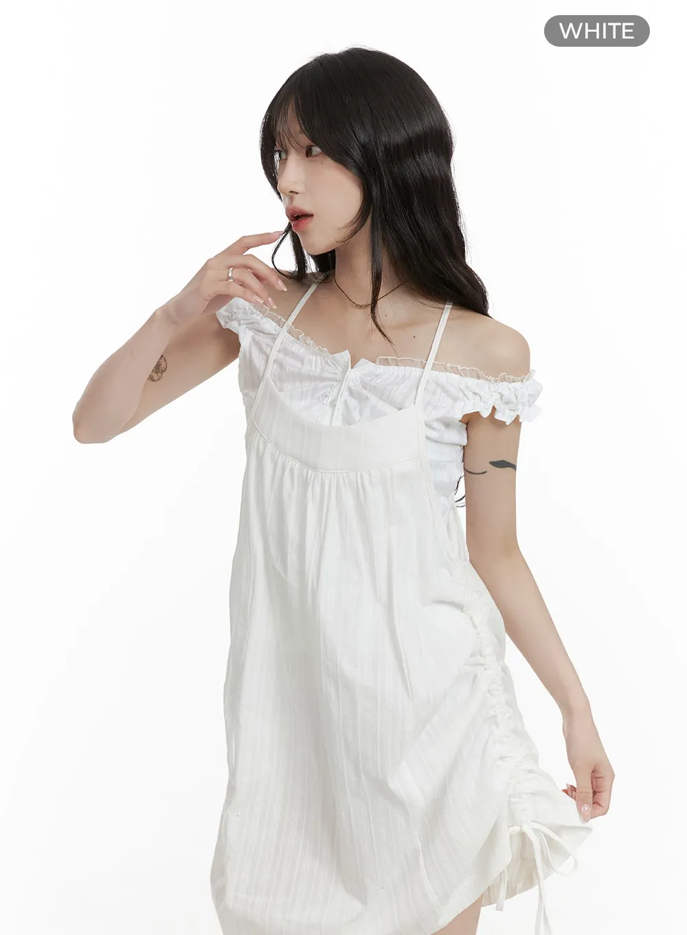 Cotton String Cami Mini Dress CA408