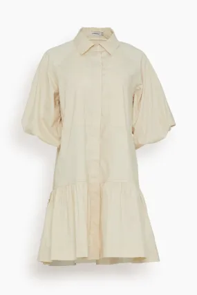 Crissy Cotton Poplin Dress in Sand