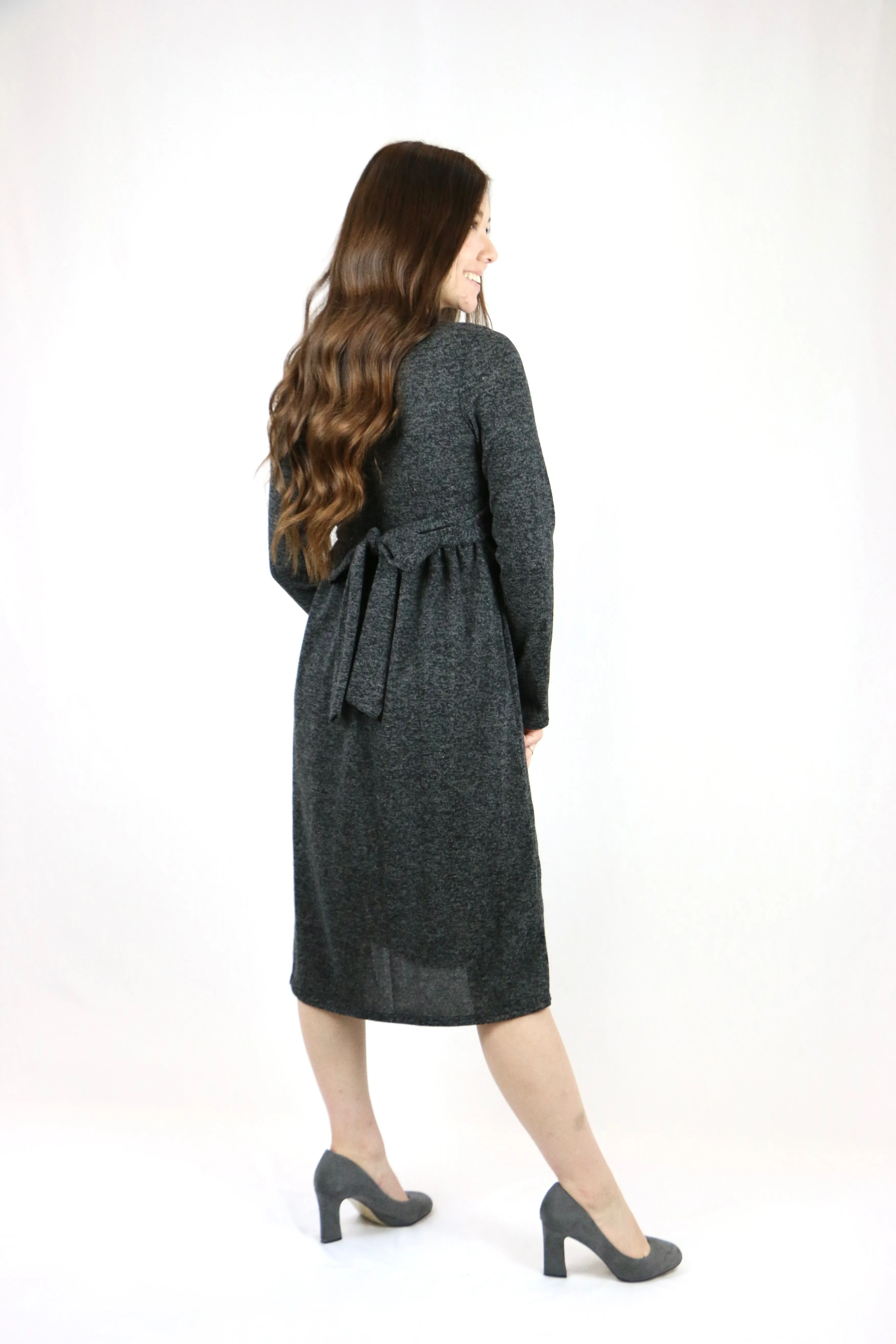 Daria Dress Charcoal - M, XL, 2XL