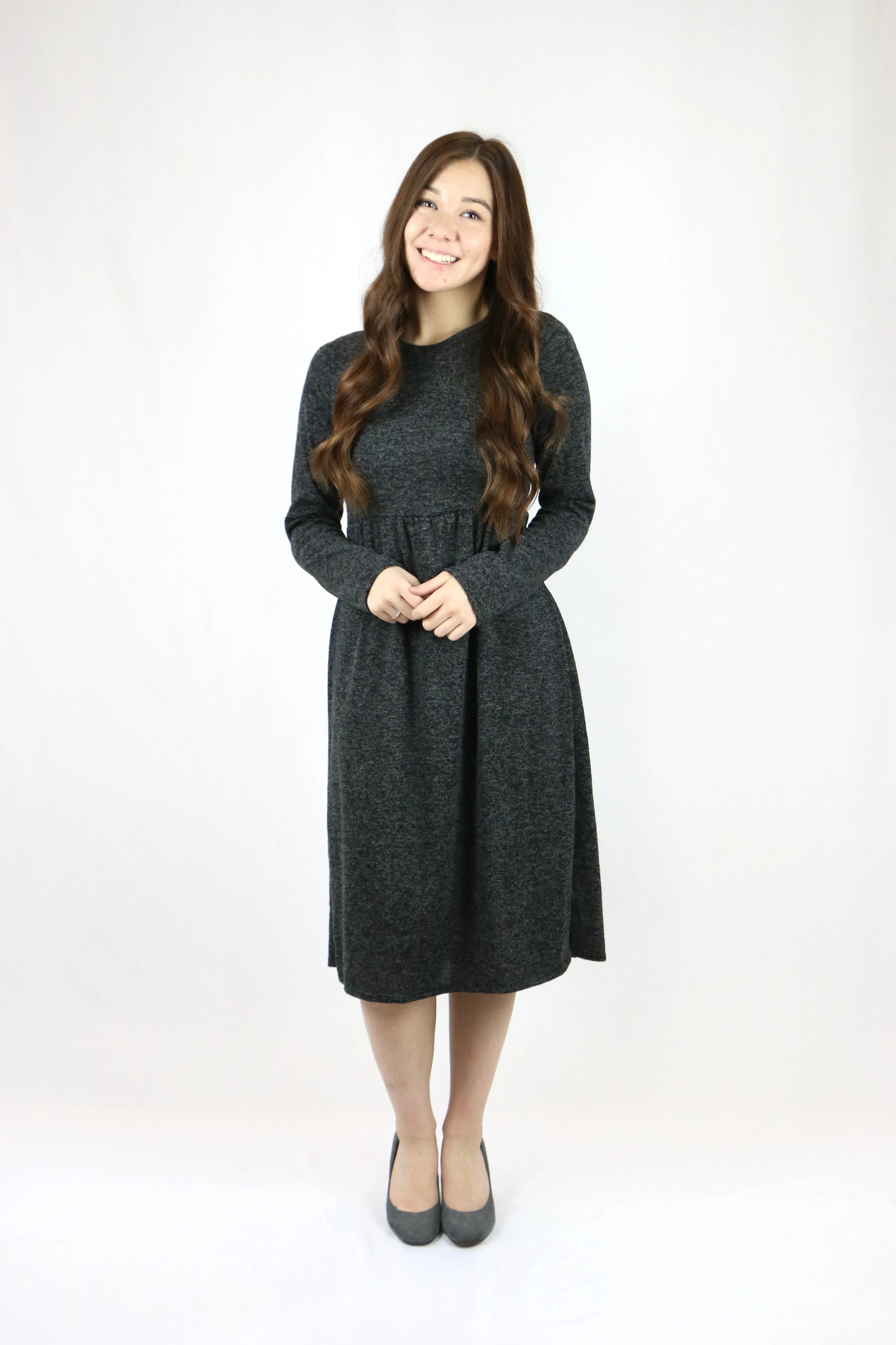 Daria Dress Charcoal - M, XL, 2XL