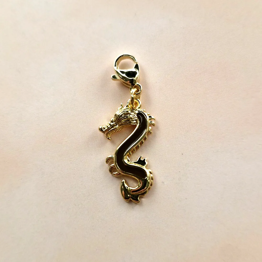 Enameled Dragon Simple Charm