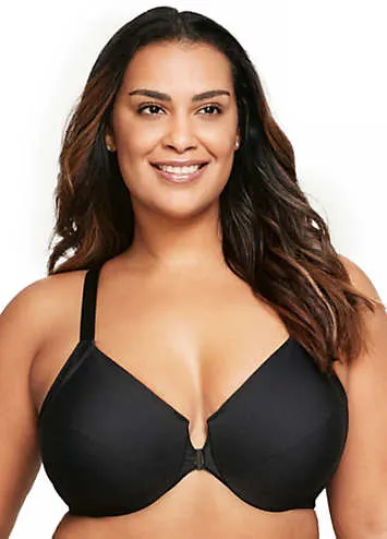 Glamorise Full Figure Plus Size Front Close Wonderwire Bra with Smoothing Back | Kaleidoscope