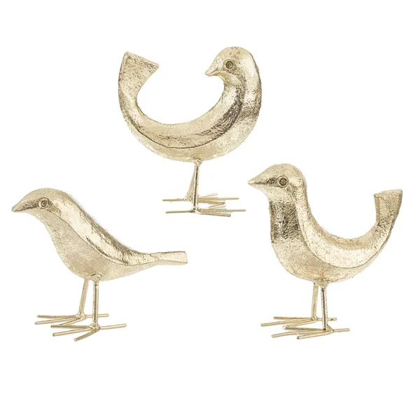 Gold Mod Bird In 3 Assorted Styles