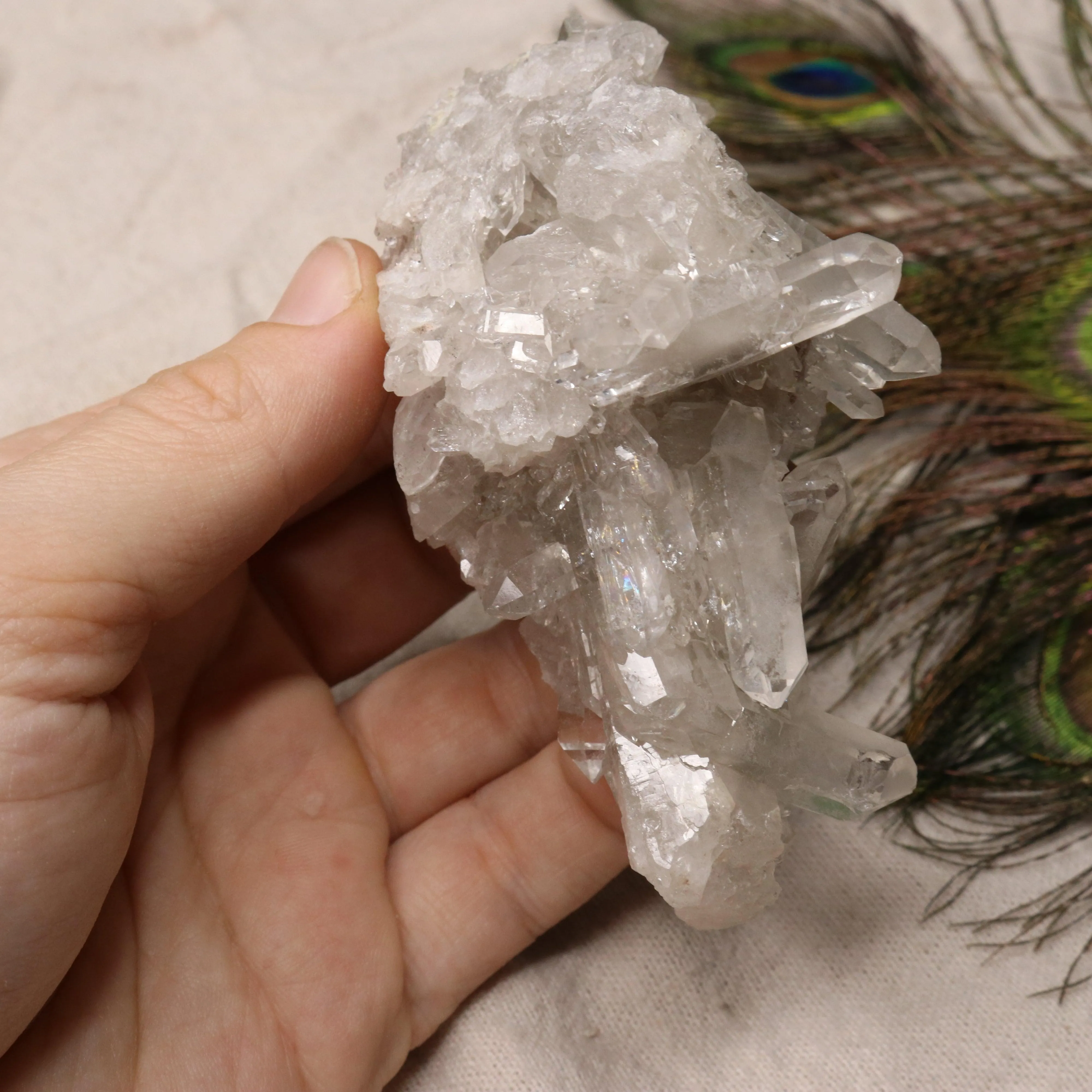 Grade A Lithium Quartz Cluster Self Healed from Brazil~ Specimen #2