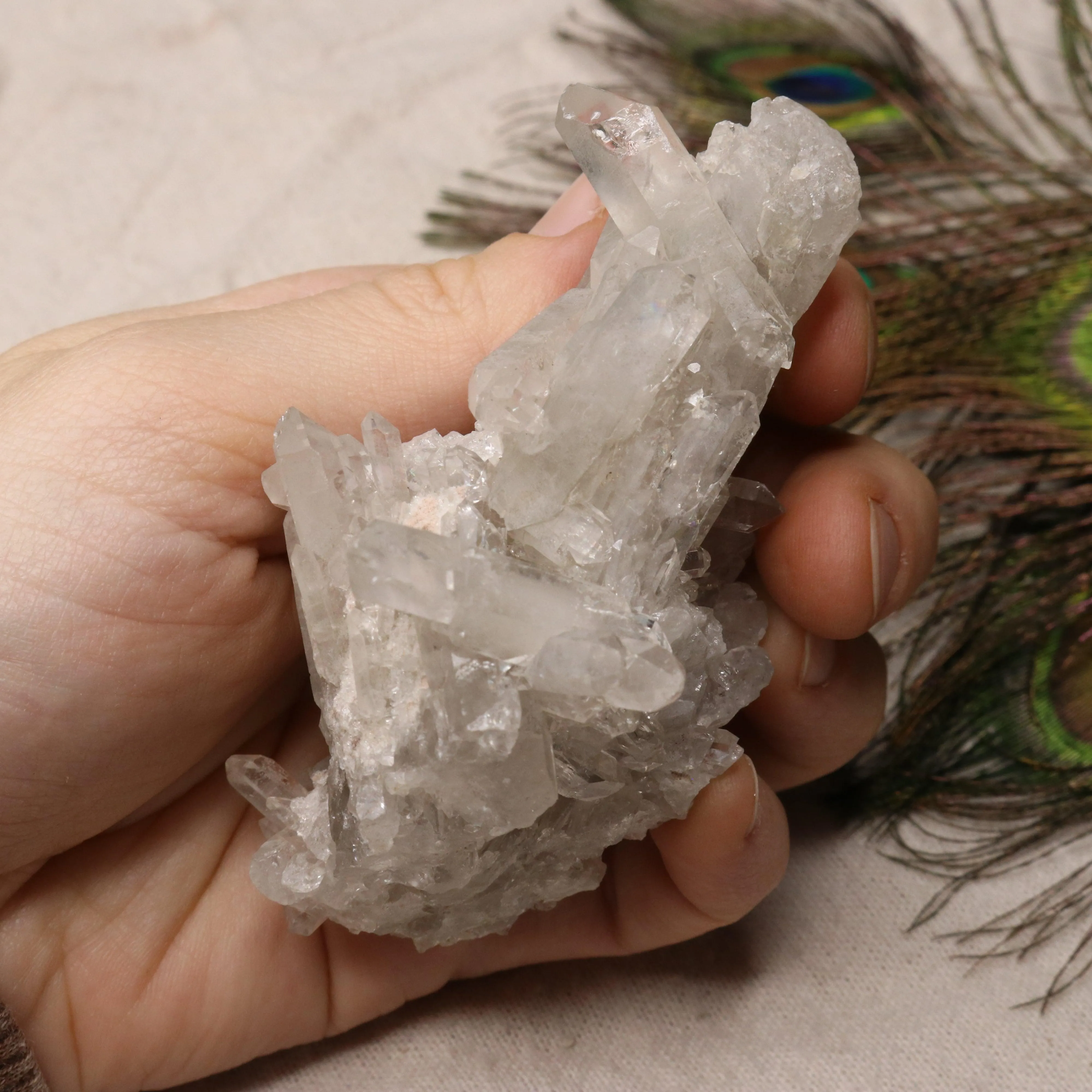 Grade A Lithium Quartz Cluster Self Healed from Brazil~ Specimen #2