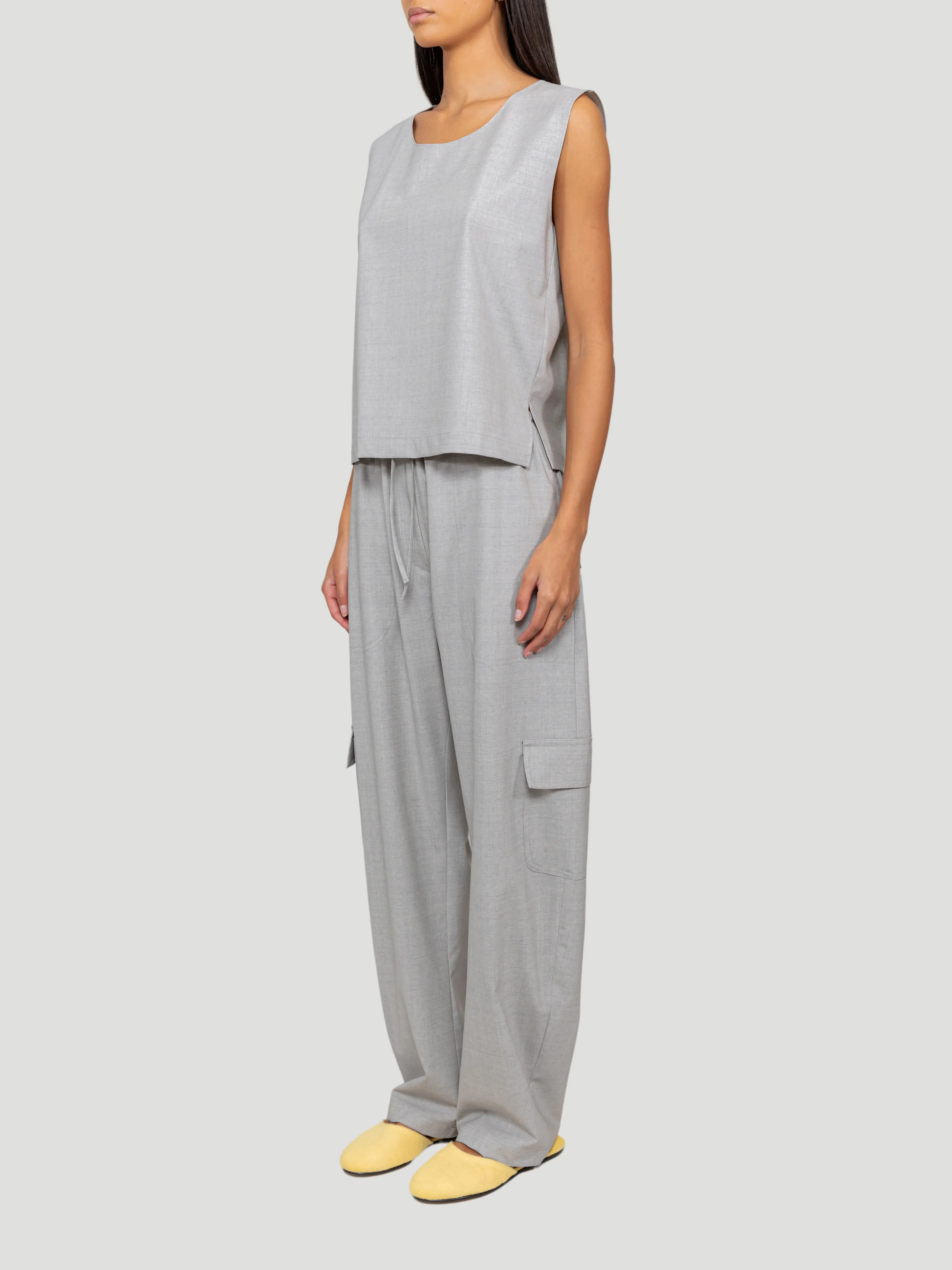 Grey Jane Cargo Trouser