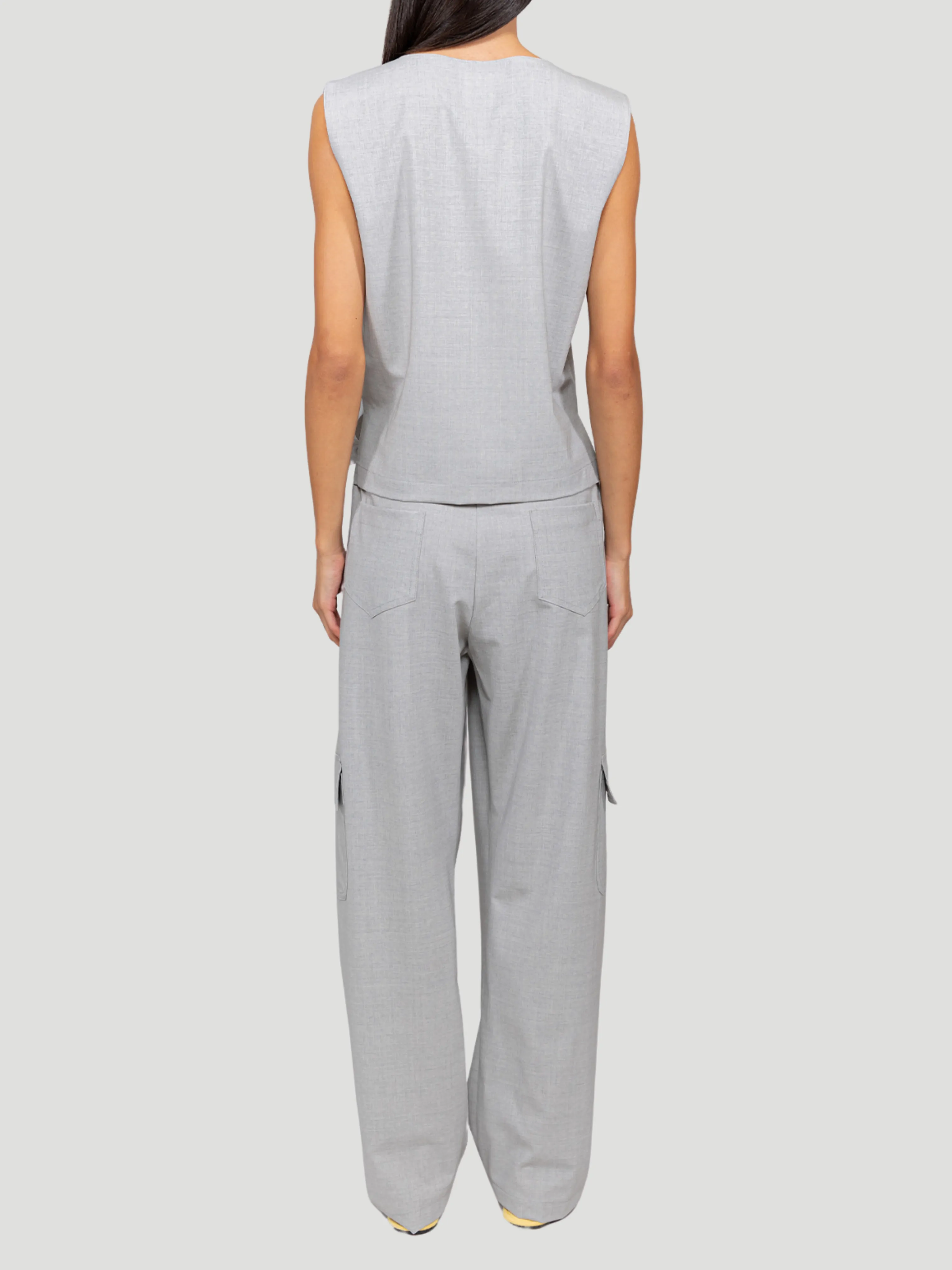 Grey Jane Cargo Trouser