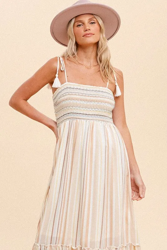 Hannah Striped Maxi Dress