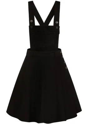 Hell Bunny Dakota 50's Pinafore Swing Dress Black