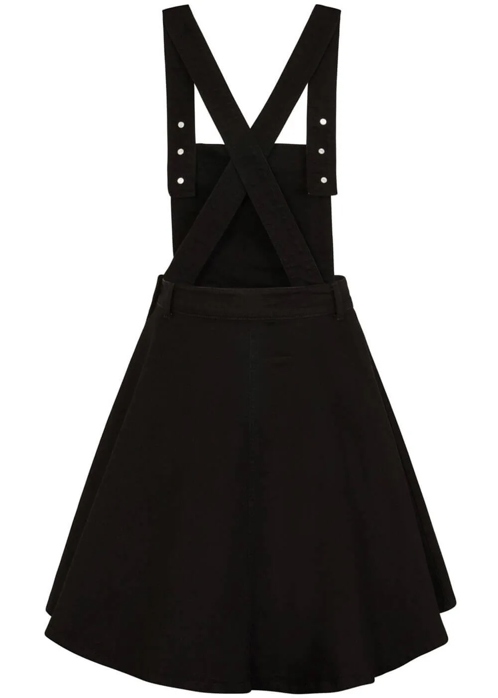 Hell Bunny Dakota 50's Pinafore Swing Dress Black