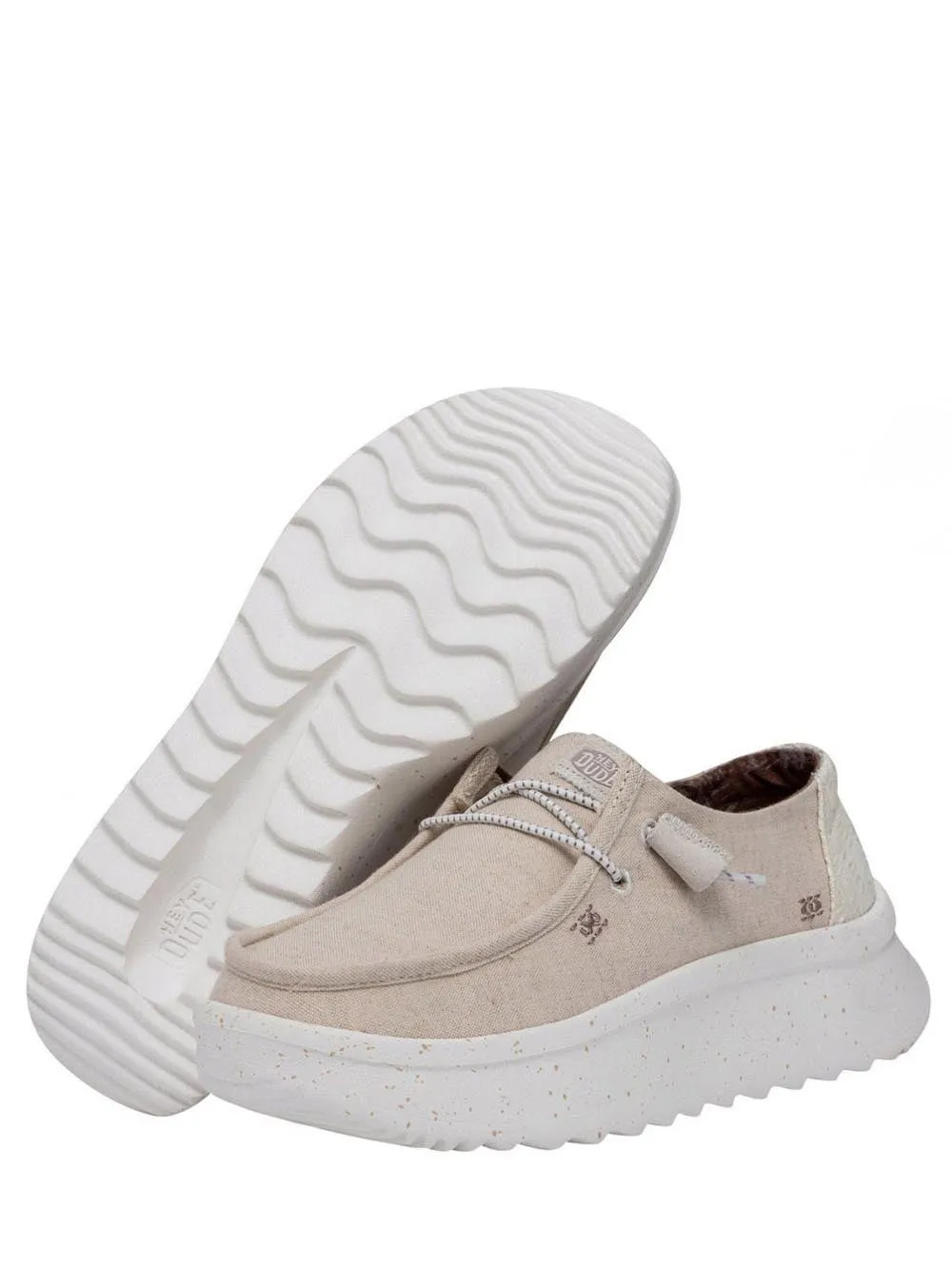 Hey Dude Mocassino Donna Wendy Peak Chambray W Crema