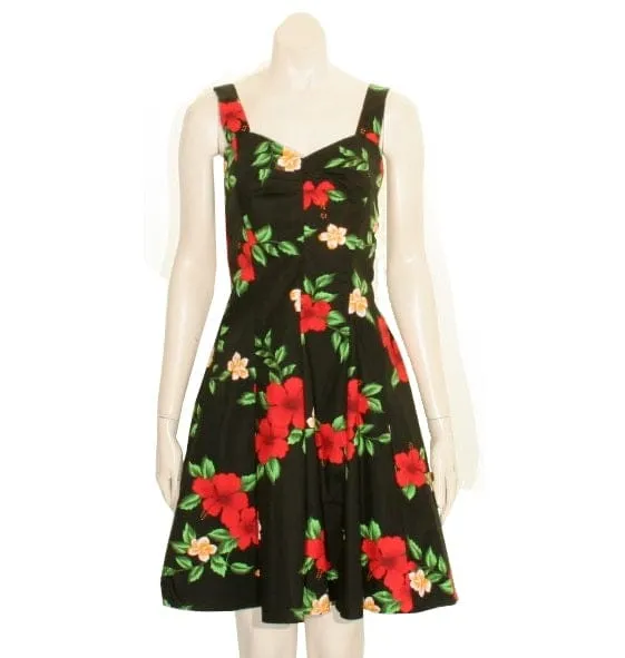 Hibiscus Plumeria Mini Sundress