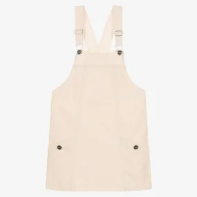 Ivory Corduroy Pinafore Dress