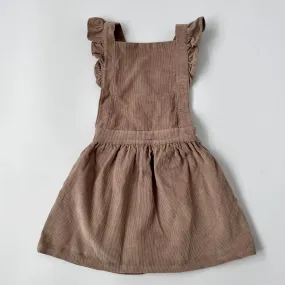 La Coqueta Oyster Pinafore Dress With Ruffle Straps: 3 Years