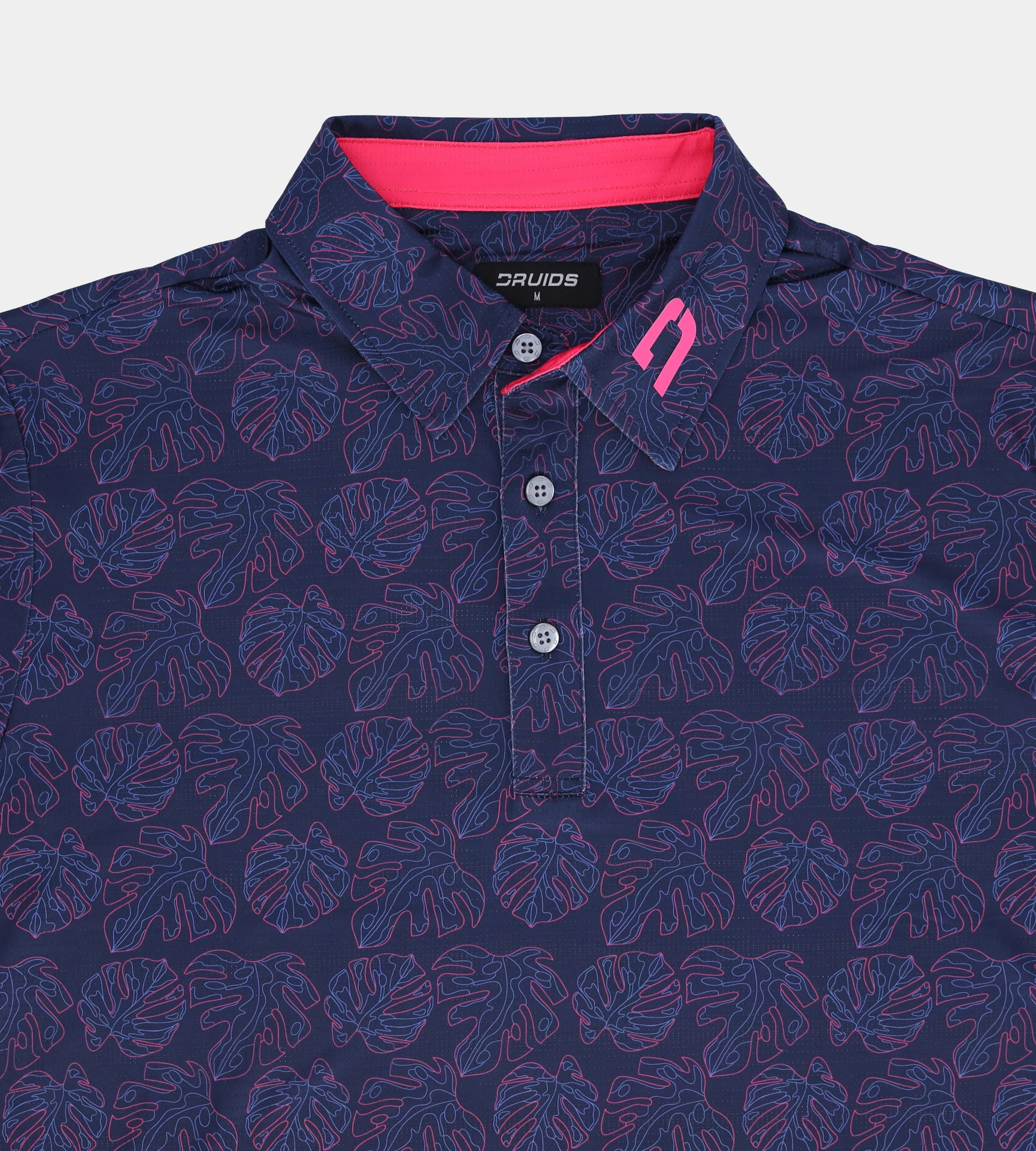 LEAFY POLO - NAVY