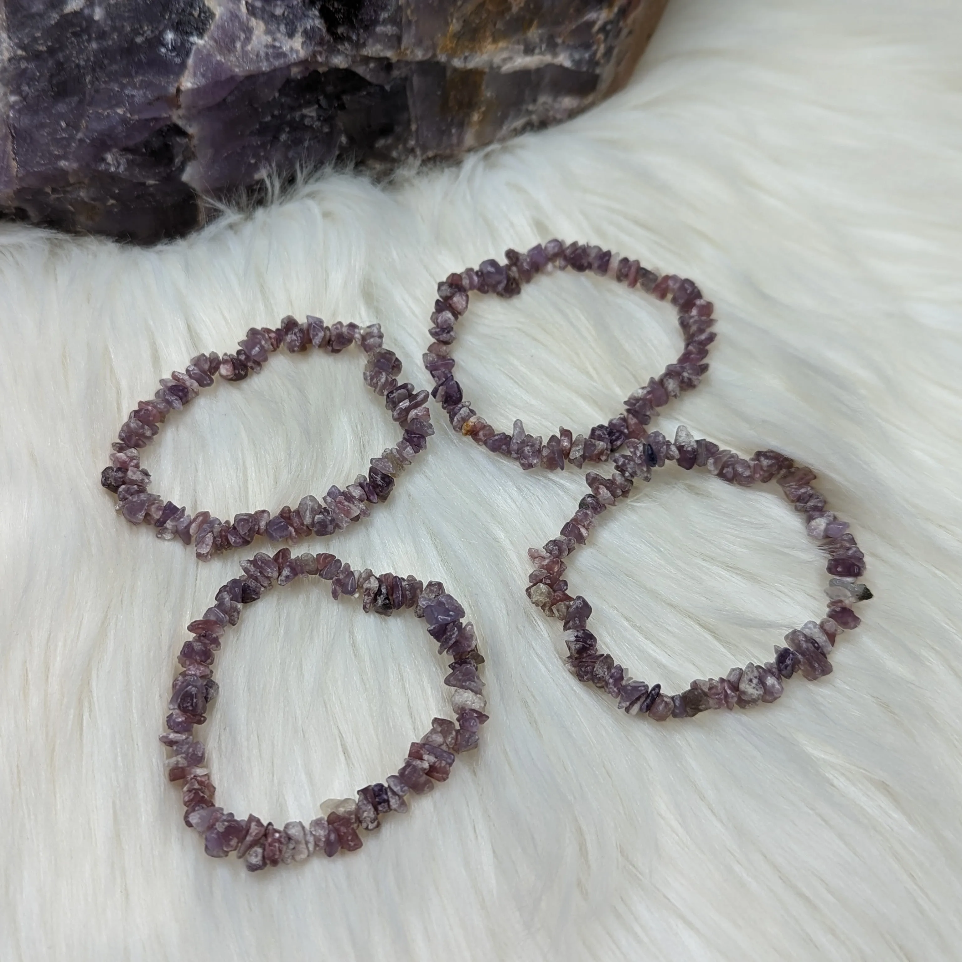 Lepidolite Stretch Bracelet ~Anxiety Support~